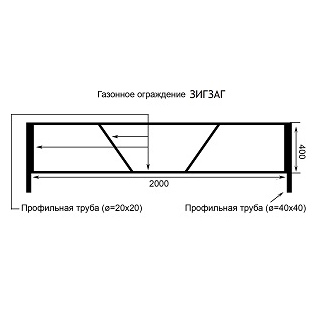 Ограждение Зигзаг