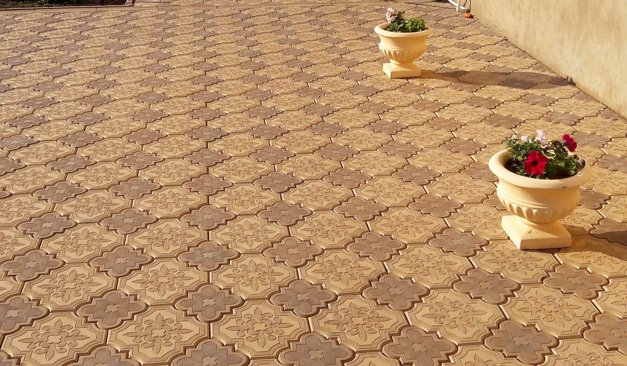 Плитка тротуарная мозаика фото
